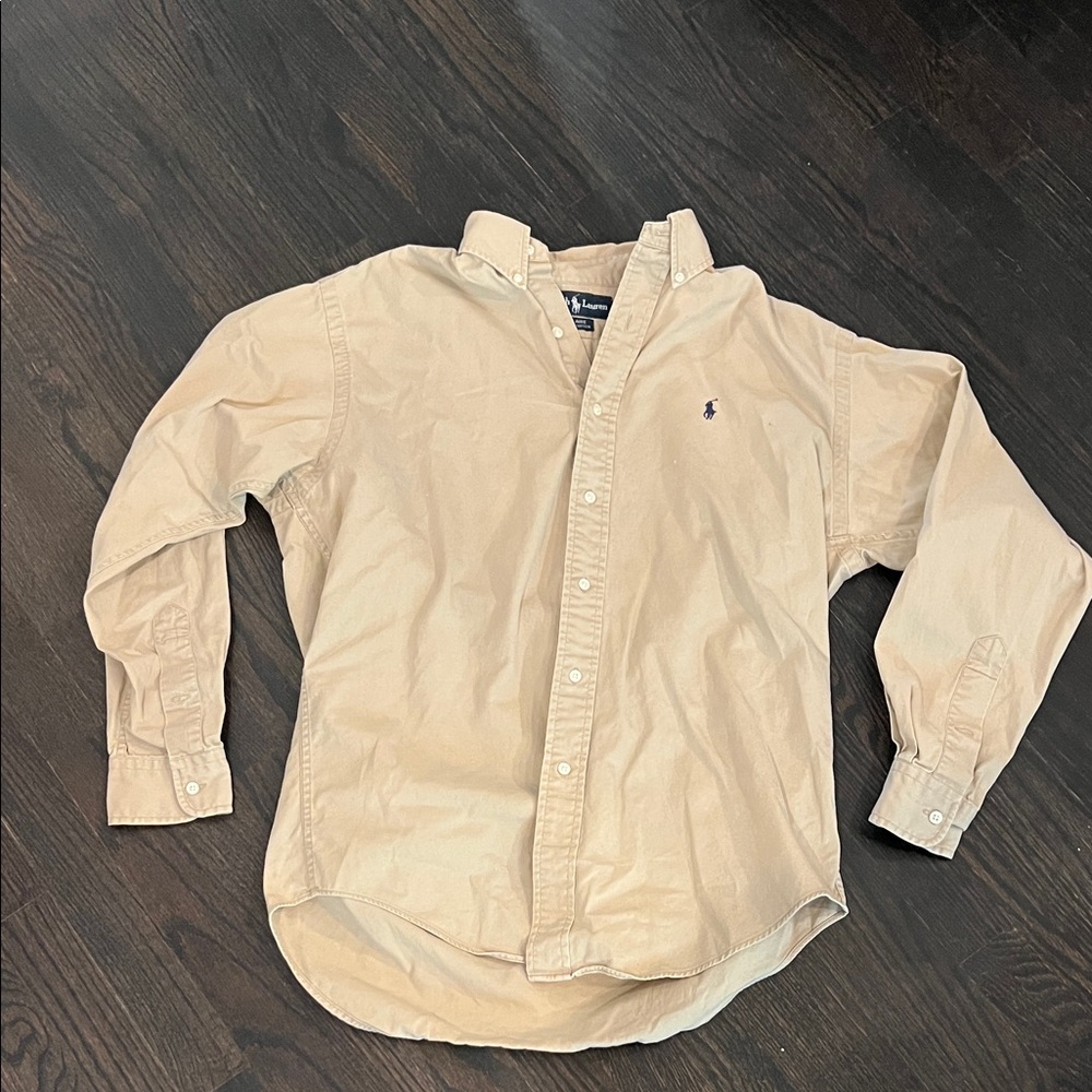 Ralph Lauren Tan Long Sleeve Shirt